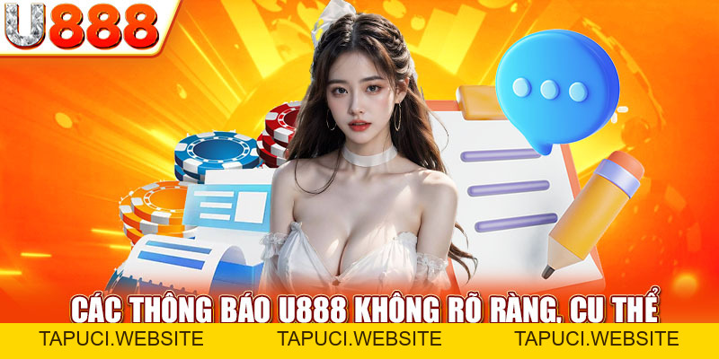 Miễn Trừ Trách Nhiệm U888 - Thông Tin Quan Trọng Cần Hiểu Rõ