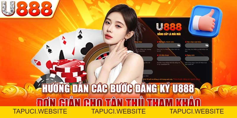 Đăng Ký U888 - Thao Tác Tạo Tài Khoản Đơn Giản Chi Tiết