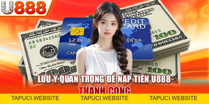 Nạp Tiền U888 - Thủ Tục Giao Dịch Nhanh - Gọn - An Toàn