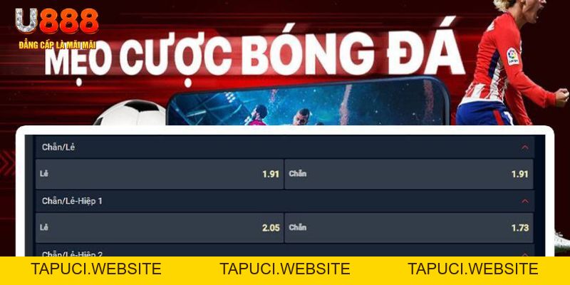 Kèo Chẵn Lẻ Trong Cá Độ Thể Thao Trực Tuyến Uy Tín U888